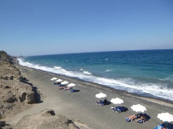 Pláž Baxedes - ostrov Santorini