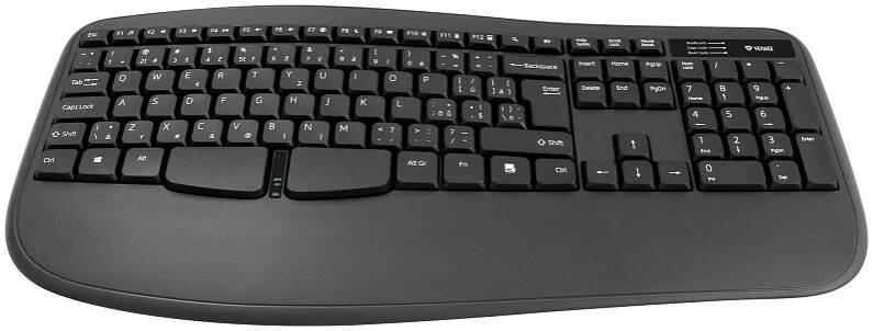 Bezdrátová ergonomická sada klávesnice a myši | YKM 2009CS MANTA | Yenkee