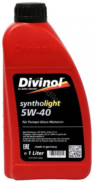 Divinol 004 Syntholight 5W-40, 1 L