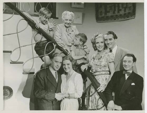 Anders Henrikson, Hilda Borgström, Aino Taube, Eva Dahlbeck, Lauritz Falk - Nyckeln och ringen - Z natáčení