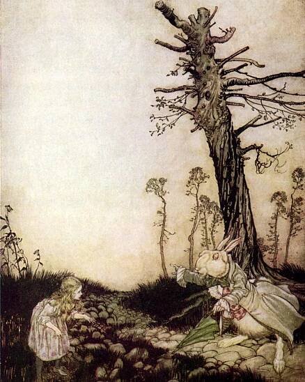 Chapter 3: A Caucus Race. Alice in Wonderland by Lewis Carroll - Arthur Rackham illustrations