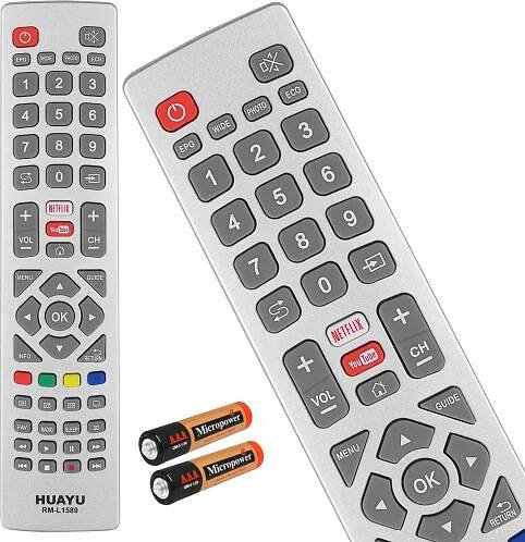 DÁLKOVÉ OVLÁDÁNÍ PRO TV UNIVERZÁLNÍ SHARP BLAUPUNKT TECHNIKA NETFLIX YOUTUBE + BATERIE