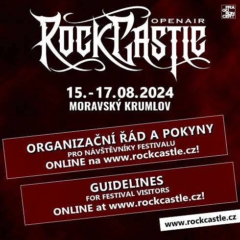 Organizační řád pro návštěvníky festivalu ROCK CASTLE 2024 v MORAVSKÉM KRUMLOVĚ! | Rock Castle