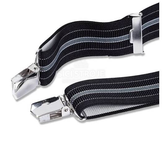 Šle sportovní, 120 cm, 35 mm, černé/šedé pruhy | SiciStroje-shop.cz