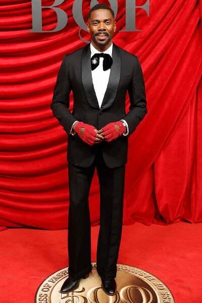 US actor and playwright Colman Domingo poses upon arrival ahead of The BoF 500 Gala at the Shangri-La Hotel in Paris, on the sidelines of the Paris Fashion Week Spring-Summer 2025, on September 28, 2024. 
