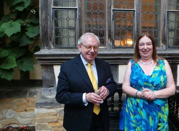 Alison Weir with Dr. David Starkey
