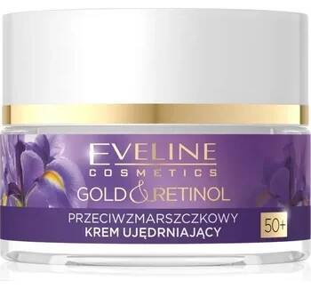 Pleťový krém Eveline Cosmetics Gold & Retinol zpevňující krém proti vráskám 50+ 50 ml
