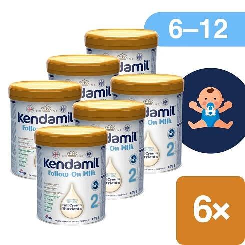 Kendamil pokračovací mléko 2 DHA+ 6x 800 g