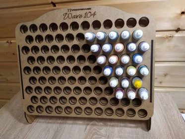 “WAVE KIT 104” Paint stand kit – capacity 104 bottles