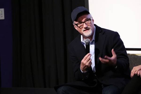 David Fincher at an event for Mindhunter: Lovci myšlenek (2017)