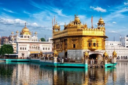 zlatý chrám, amritsar - paňdžáb indie - stock snímky, obrázky a fotky