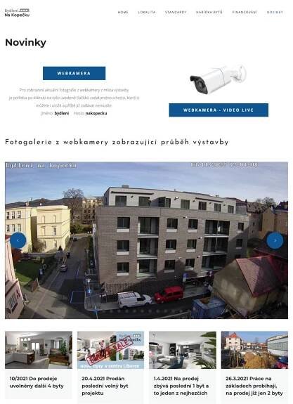 Aktuality týkající se projektu bydleninakopecku.cz