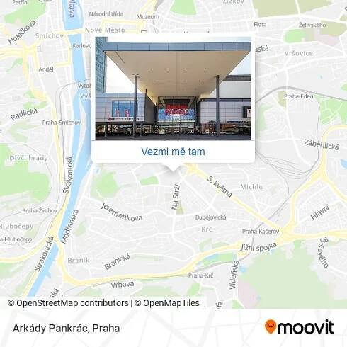 Arkády Pankrác mapa