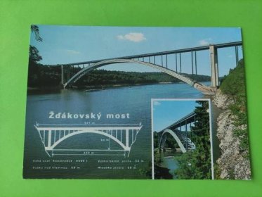 Žďákovský most - Pohlednice místopis