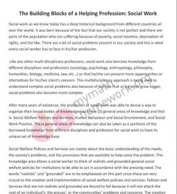 Social worker essays