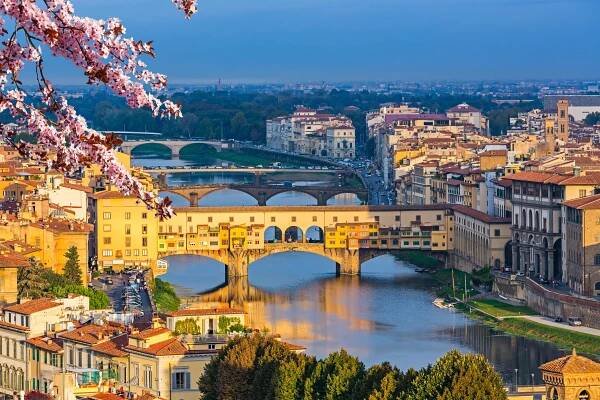 A bridge has been on the site since Roman times with several washed away by floods
