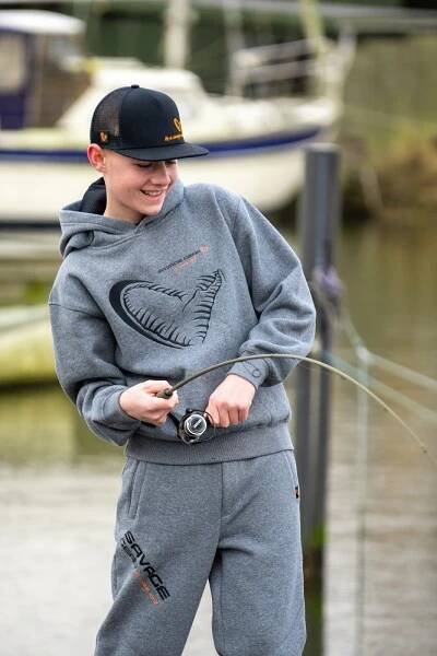 Savage Gear Tepláky Junior Joggers Grey Melange - Image 6