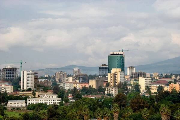 panorama addis abeby - addis abeba - stock snímky, obrázky a fotky