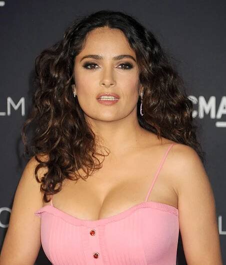 Salma Hayek – Clothing, Forehead, Cheek, Joint, Skin, Lip…