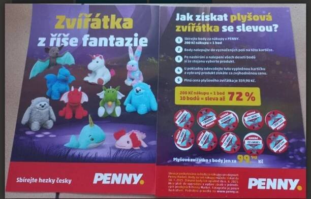 Daruji za odvoz penny karticky