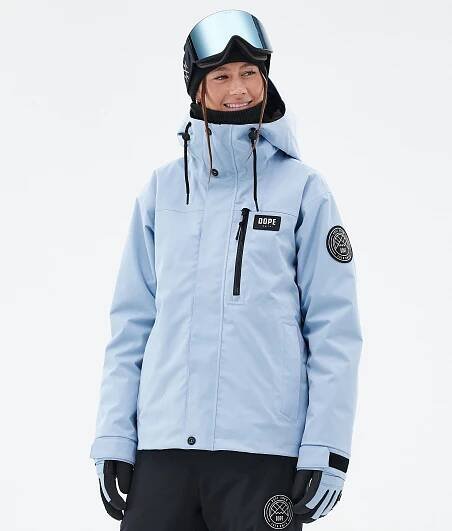 Dope Blizzard W Full Zip 24 Bunda na Snowboard Dámské Light Blue