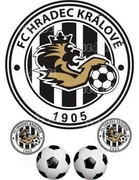 Přisada na vaření a pečení FC Hradec Králové - jedlý papír - Bez úprav / Jedlý papír / Bez decor gelu
