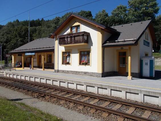 Vlakové nádraží v Koutech