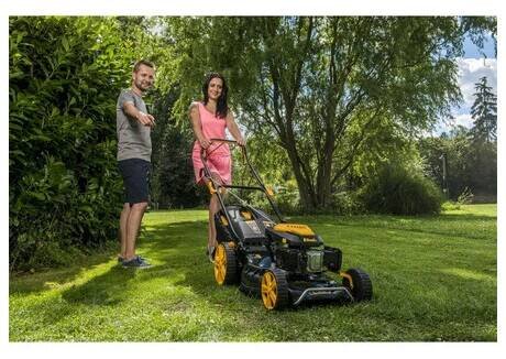 Benzínová sekačka Riwall PRO RPM 5355, 4v1 s pojezdem