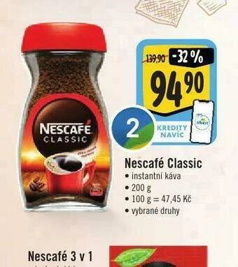 Jip Nescafé classic instantní káva nabídka
