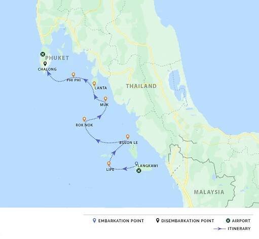 itinerary map