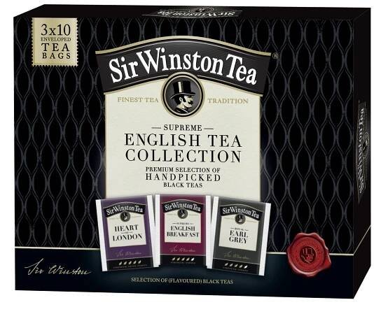 Kolekce černých čajů Sir Winston - 3x 10, 55,5 g