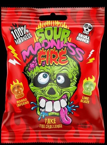 Argo SOUR MADNESS FIRE extra kyselé bonbony 60g 10ks | TOP cukrovinky