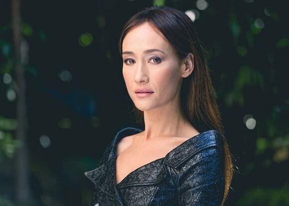 Actress Maggie Q poses for a photo at the Four Seasons Hotel Los Angeles in