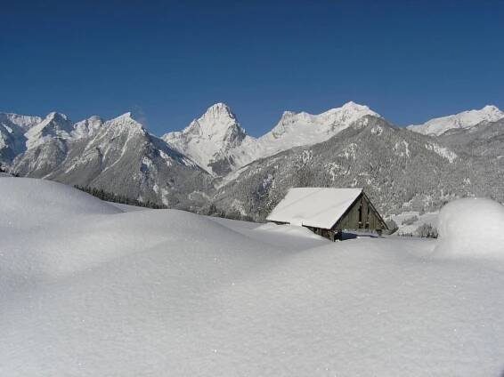 Berg-Panorama-Hof Sturmgut v zimě