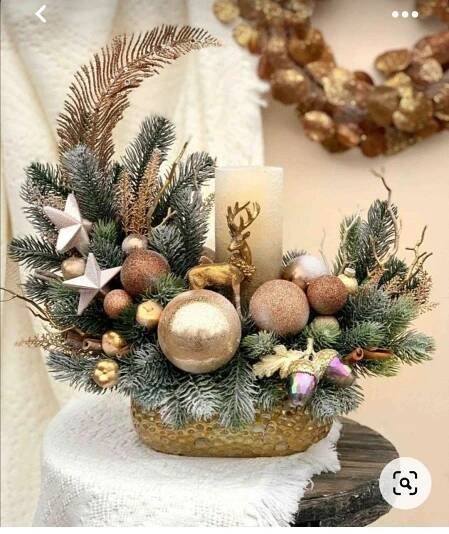 Pin by Carmela Arnold on Decorating ideas | Christmas floral arrangements, Christmas candle decorations, Holiday crafts christmas
