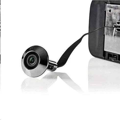 Dveřní digitální kukátko NEDIS DOORS10BK s LCD 2.8" a záznamem