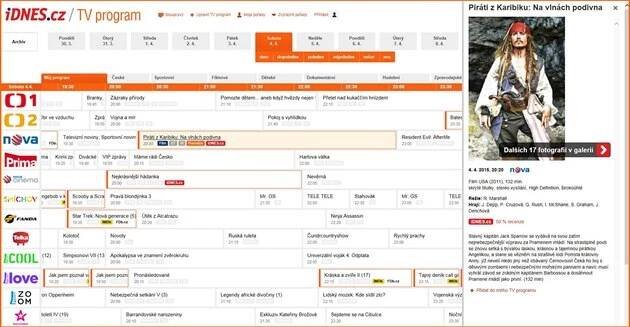 Nový televizní program na iDNES.cz: recenze, trailery, filmové databáze
