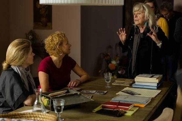Barbara Sukowa, Katja Riemann, Margarethe von Trotta - Die abhandene Welt - Z natáčení