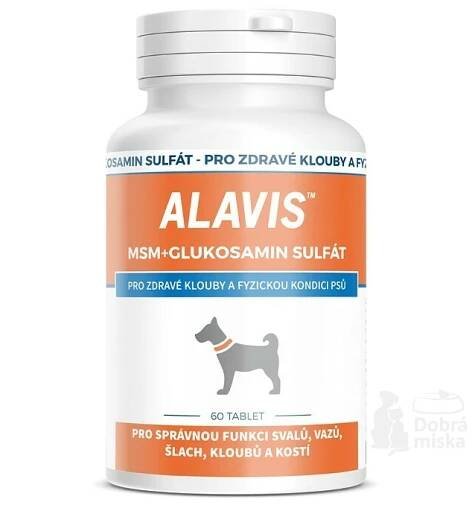 Alavis MSM+Glukosamin sulfát pro psy 60tbl nový | Dobrá miska