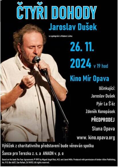 Čtyři dohody - Jaroslav Dušek - program a vstupenky online