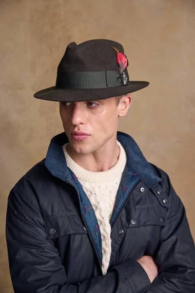 Kildare Felt Trilby Hat - Olive