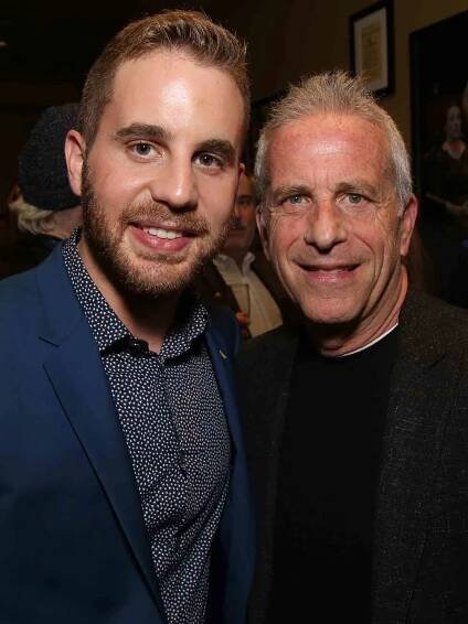 Ben Platt and Marc Platt attend the After Party for the Dramatists Guild Foundation toast to Stephen Schwartz with a 70th Birthday Celebration Concert on April 23, 2018 in New York City.