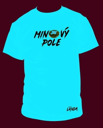 Triko " MINOVÝ POLE" - červené - Daniel Landa