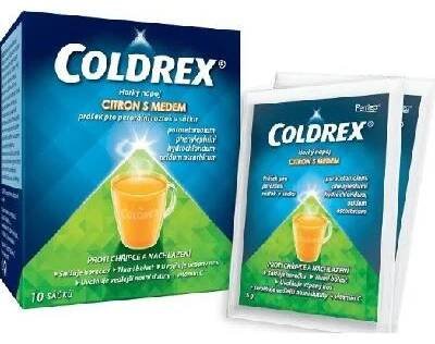 Lékárna Coldrex Horký nápoj citron a med 750mg/10mg/60mg 10 sáčků