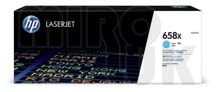 Originální toner HP 658X, HP W2001X (Azurový) - toner skladem | Miroluk