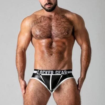 Slipy Locker Gear LK0522 Full Access Brief pánské slipy se zipem vzadu bílé od 899 Kč - Heureka.cz