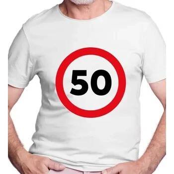 Pánské bílé triko - 50 L