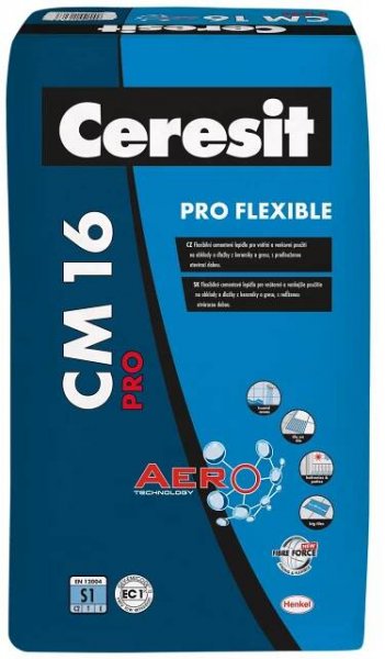 Ceresit Flexibilní cementové lepidlo na obklady a dlažby CM 16 PRO FLEXIBLE 25kg nakoupit u OBI
