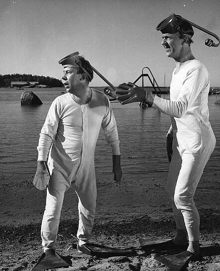 Pekka ja Pätkä sammakkomiehinä - Z filmu - Masa Niemi, Esa Pakarinen