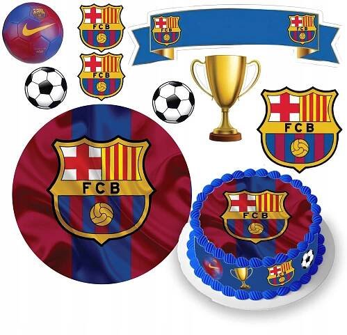 MEGA SADA OPLATEK NA DORT FC BARCELONA BARCA YAMAL + DÁREK TEXT 1